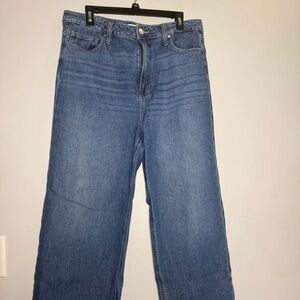 Zenana Outfitters High-Rise Wide Leg Jeans in Blue